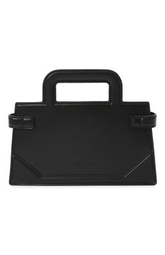 Женская сумка b-buzz small BALMAIN черного цвета, арт. EN1KJ931/LSLX | Фото 6 (Материал сплава: Проставлено; Драгоценные камни: Проставлено; Материал: Натуральная кожа; Размер: small)