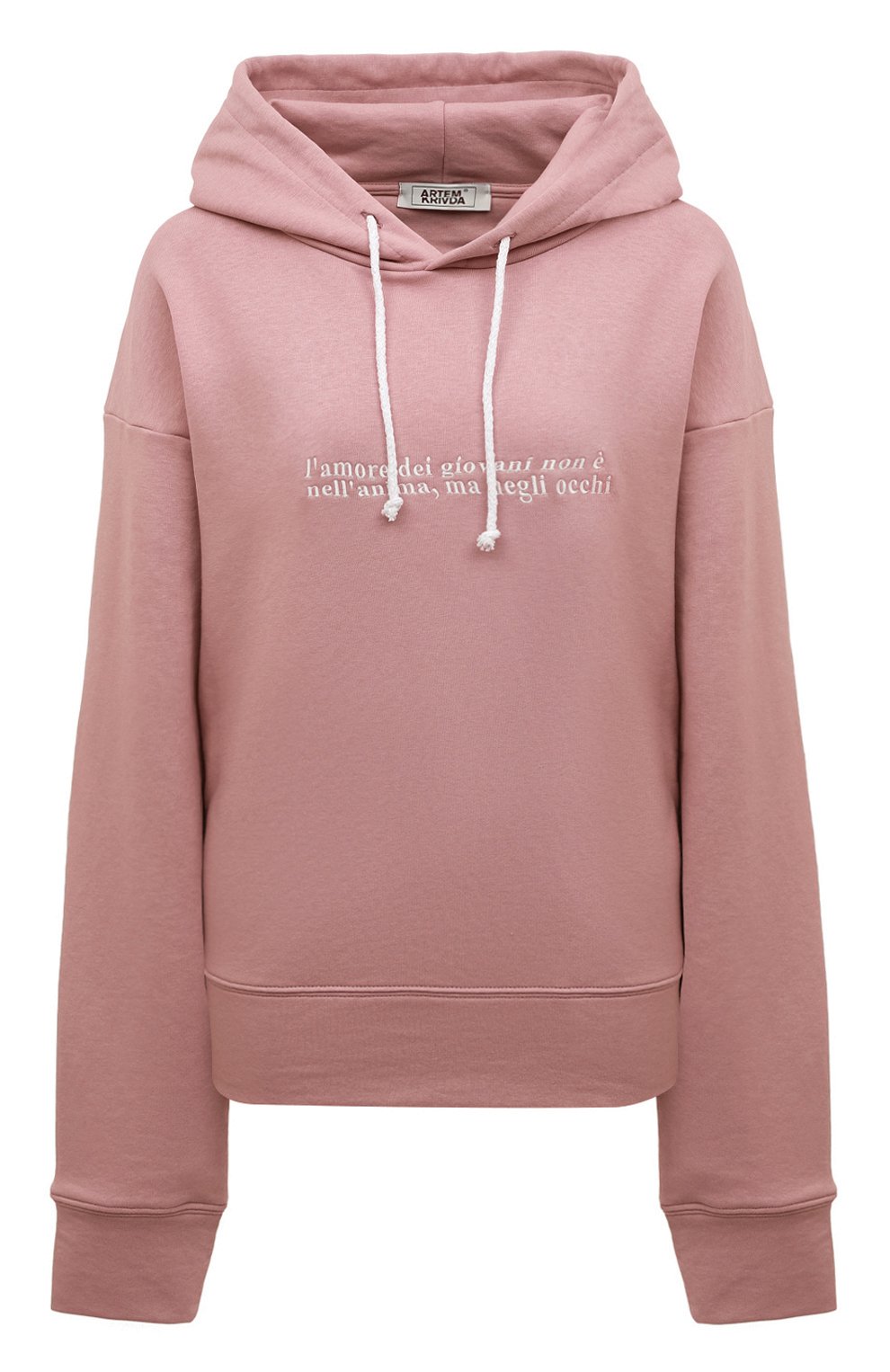 Хлопковое худи ARTEM KRIVDA, арт. H-RJ-PINK, фото 1