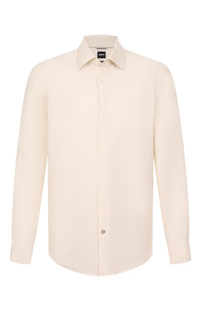 Мужская рубашка изо льна и хлопка BOSS, арт. 50539531