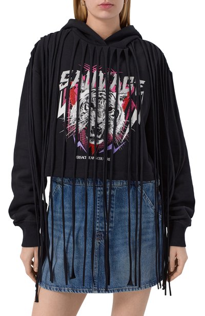 Хлопковое худи VERSACE JEANS COUTURE, арт. 78HAIE01/CF00E, фото 3