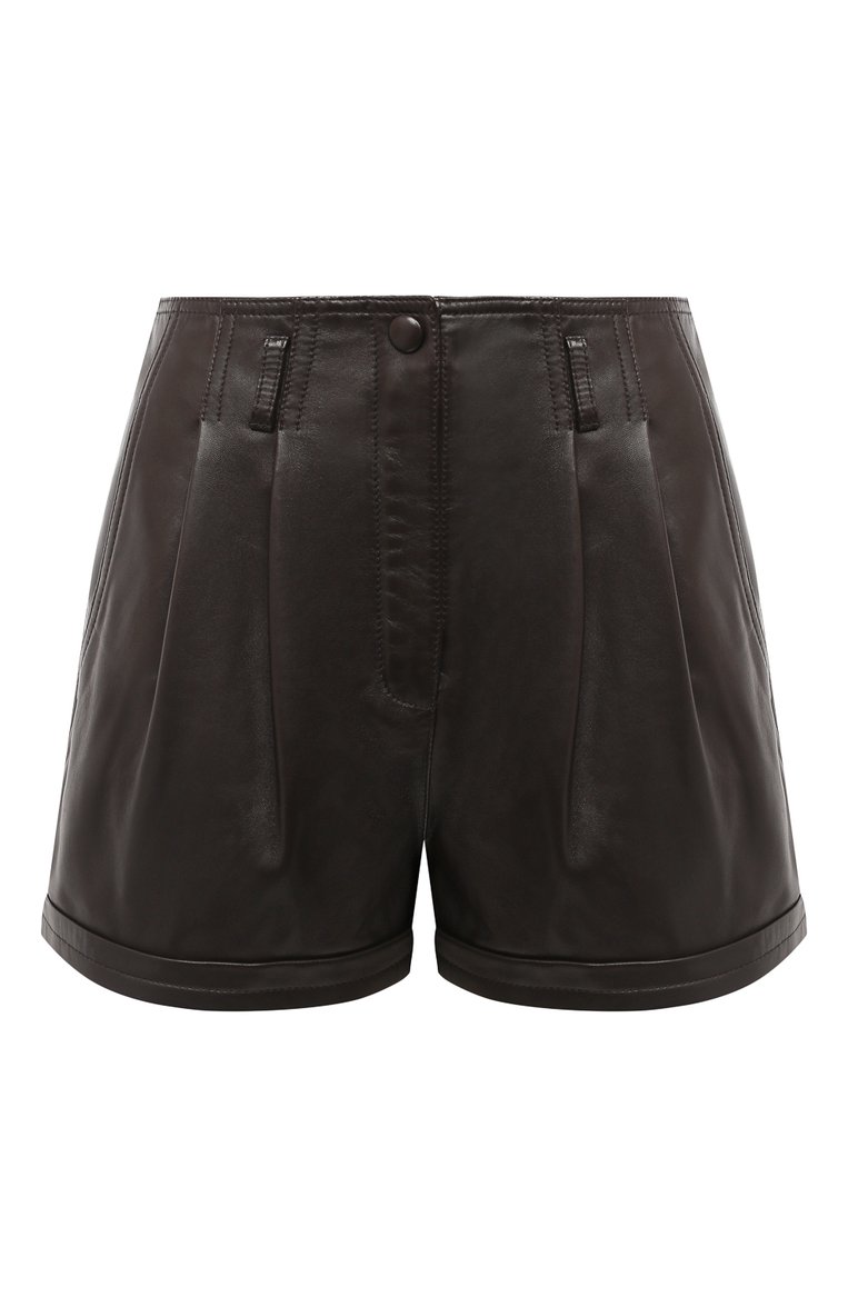 Кожаные шорты SAINT LAURENT, арт. 630200/Y50A2, фото 1