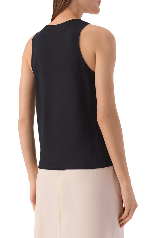 Топ из вискозы и шерсти Loulou de Saison ALBIA LDS Чёрный  ALBIA LDS Фото 4