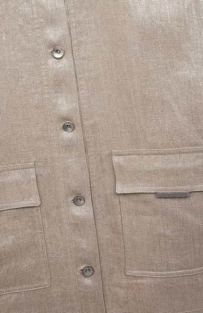 Льняная куртка BRUNELLO CUCINELLI, арт. BH1690461C, фото 3