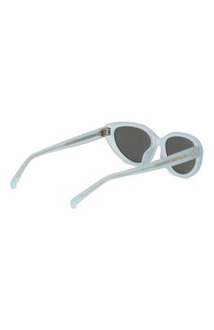 Женские солнцезащитные очки CELINE EYEWEAR голубого цвета, арт. CL40220U 84A | Фото 4 (Тип очков: С/з; Материал: Пластик; Региональные ограничения белый список (Axapta Mercury): Не проставлено; Нос: Не проставлено; Очки форма: Cat-eye; Оптика Гендер: оптика-женское)