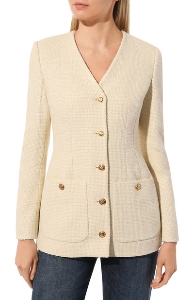 Жакет из хлопка и вискозы GUCCI, арт. 674332 ZAGLM, фото 3