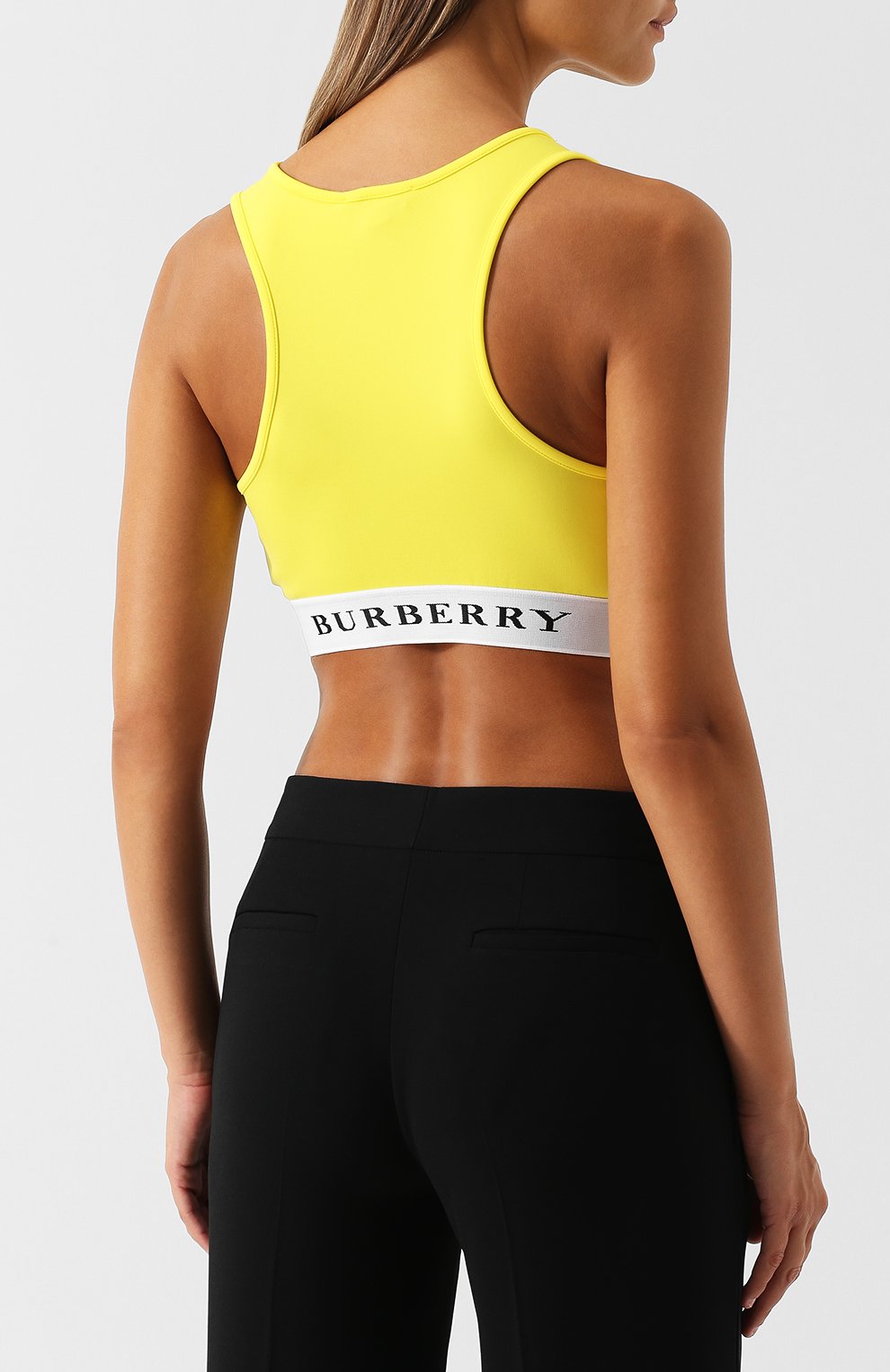 Укороченный топ с логотипом бренда BURBERRY, арт. 8001579, фото 4