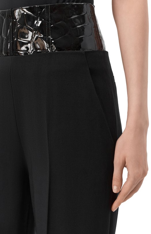 Шерстяные брюки David Koma PF25DK102TR Чёрный  PF25DK102TR Фото 5
