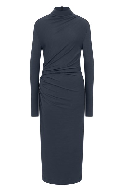 Женское платье из вискозы и шерсти BRUNELLO CUCINELLI, арт. MP929AFK41