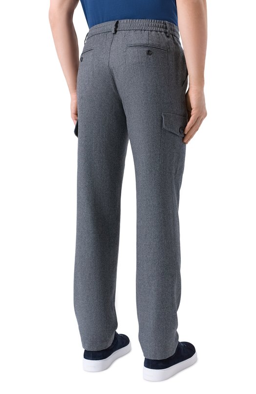 Шерстяные брюки-карго MVST 15M811.FL00.MUST. Серый  15M811.FL00.MUST. Фото 4