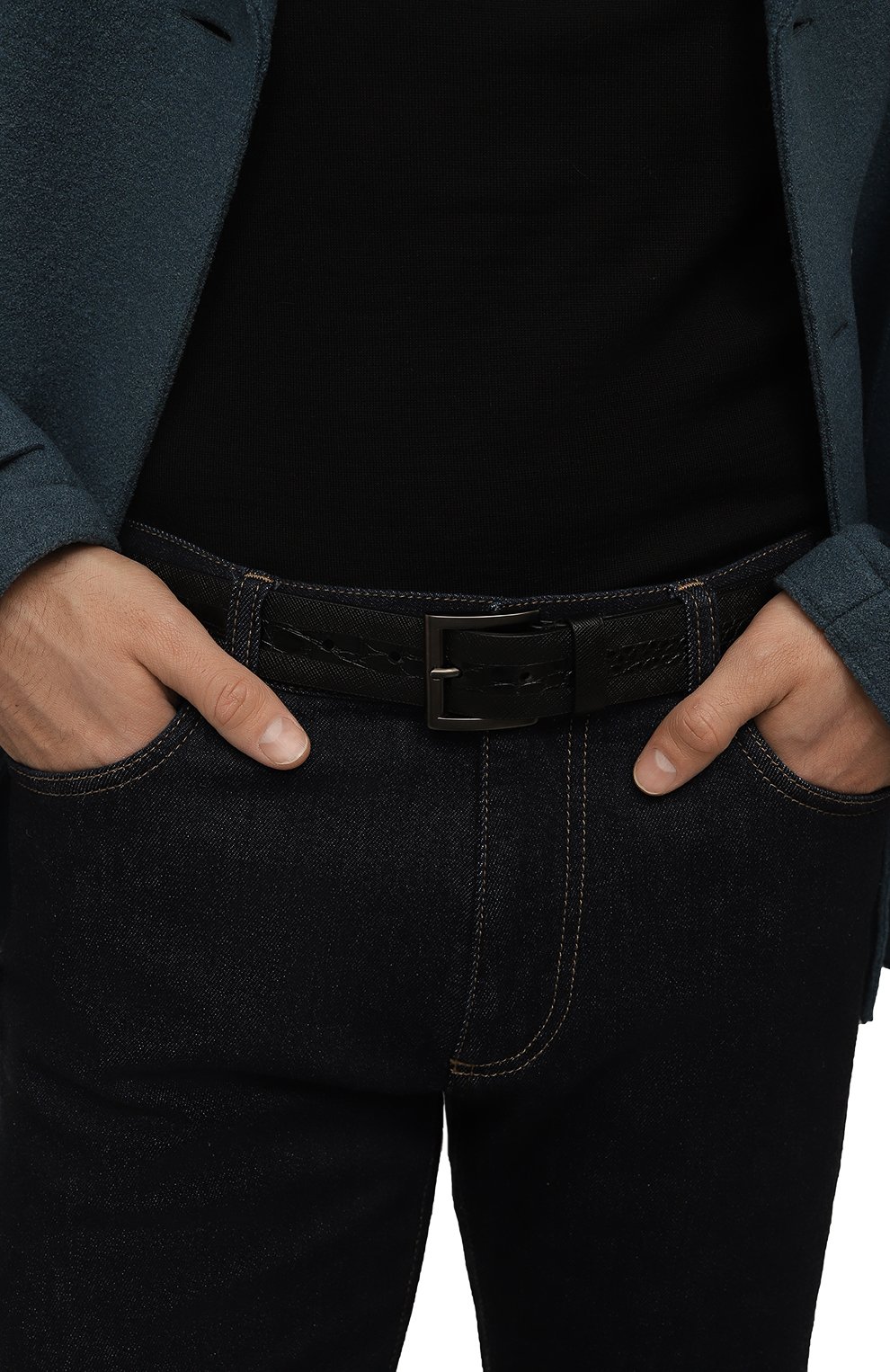 Ремень с отделкой из кожи каймана PRADA, арт. 2CC365-2EVM-F0002, фото 2