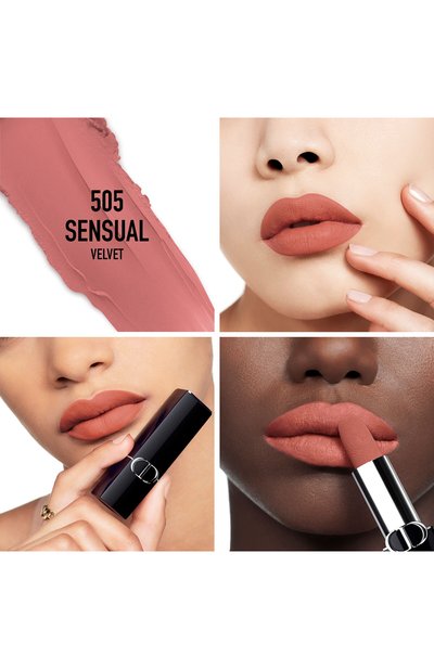 Помада для губ с вельветовым финишем rouge dior, оттенок 505 чувственный (3,5g) DIOR, арт. C035600505, фото 3