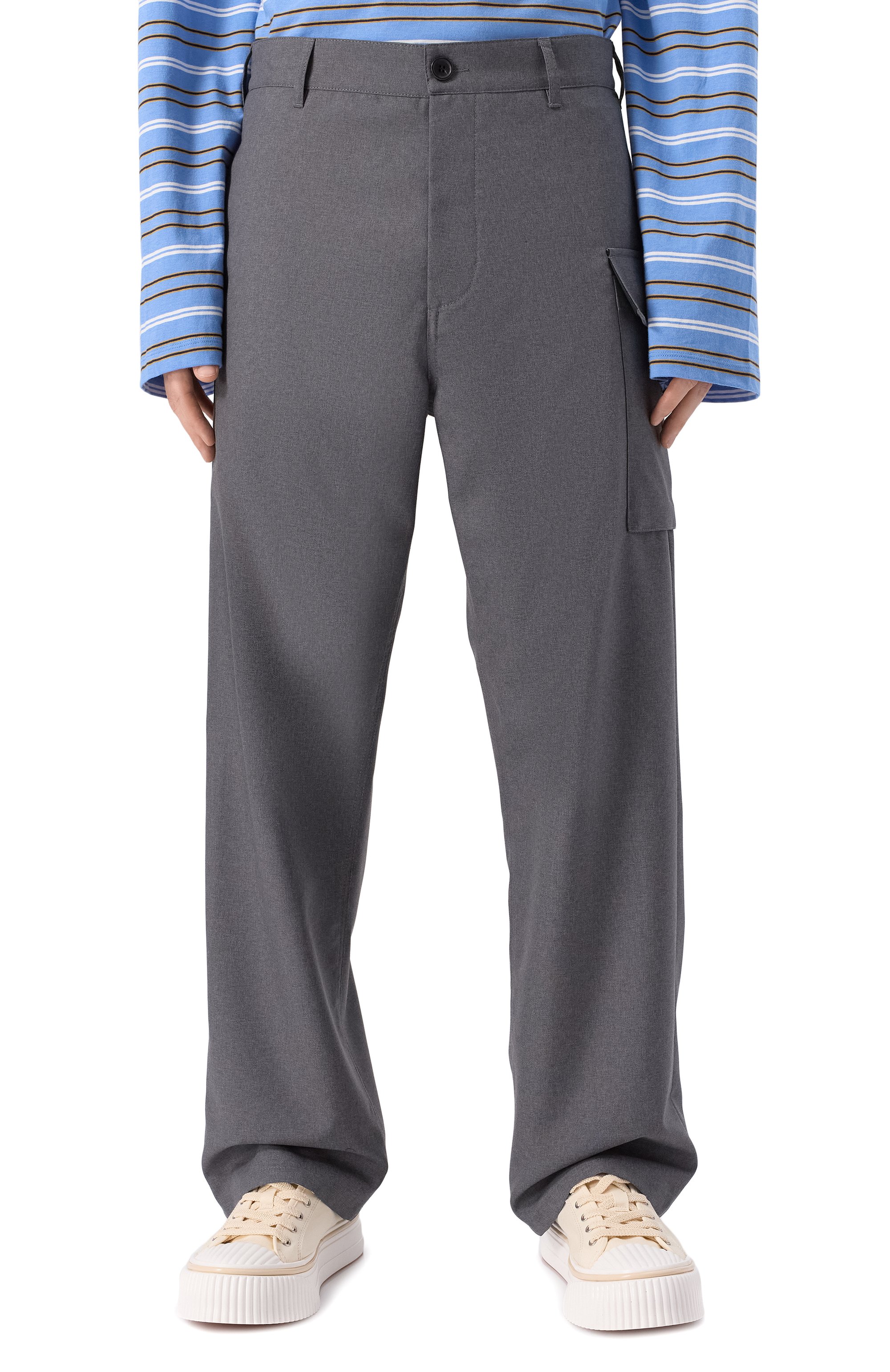 Шерстяные брюки MARNI, арт. PUMU0095SU/TW839, фото 3