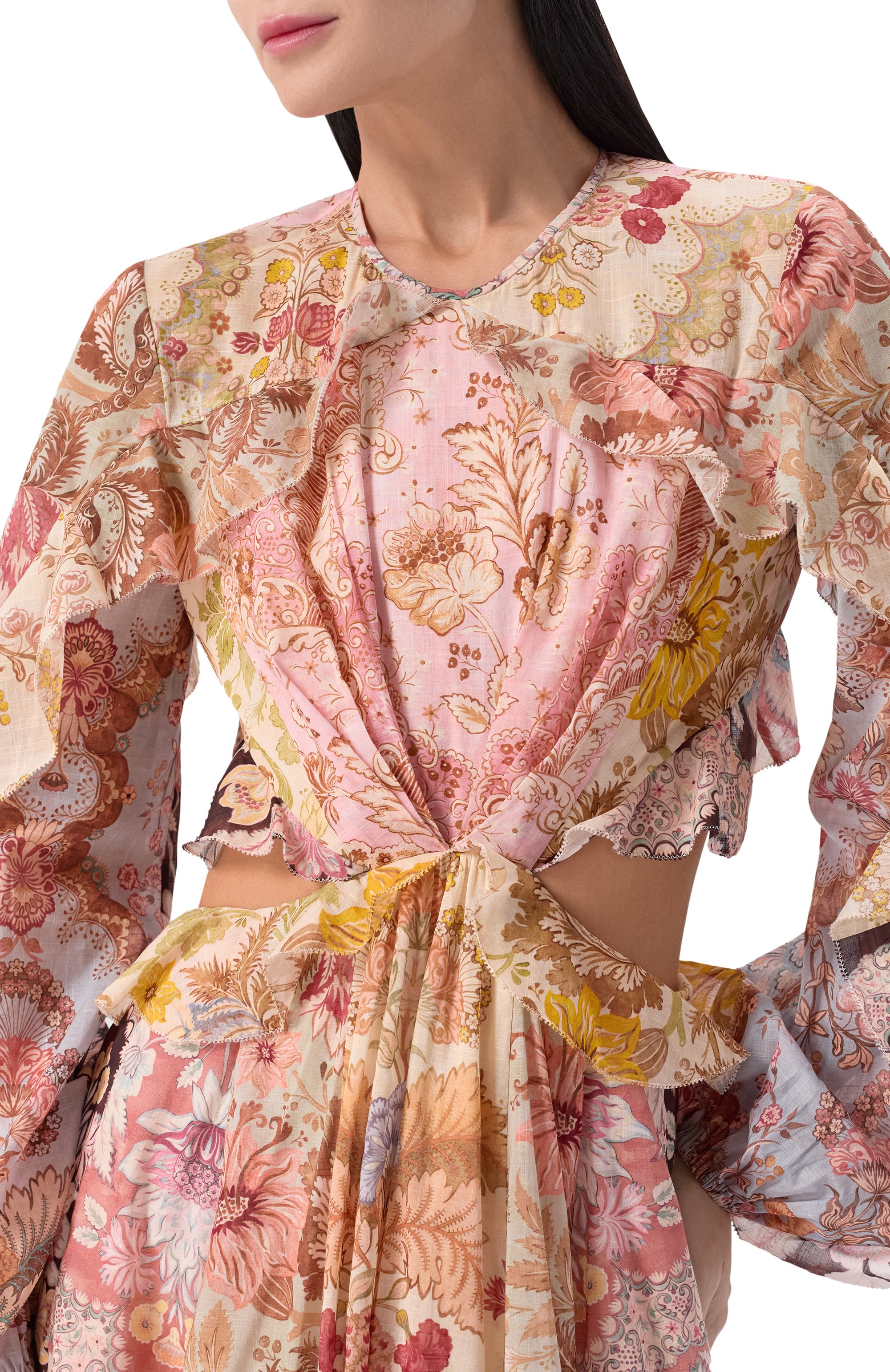 Хлопковое платье ZIMMERMANN, арт. 6162DRS263, фото 4