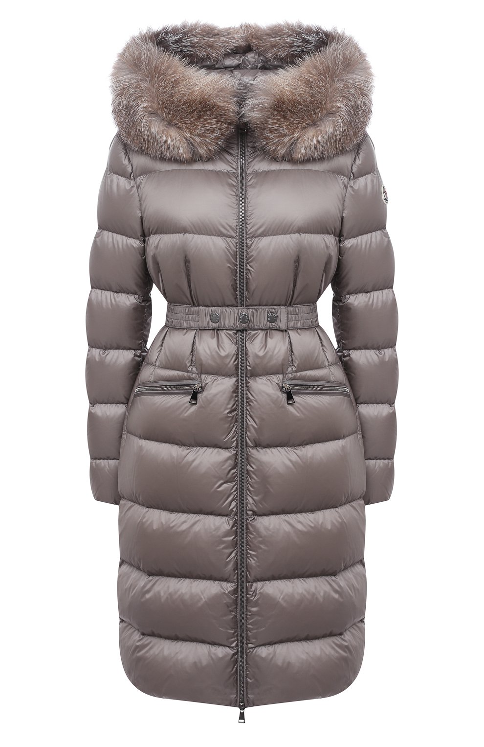 Пуховик MONCLER серого цвета по цене 206500 руб., арт. F2-093-1C202-02-C0229, фото 1 Пуховик MONCLER, арт. F2-093-1C202-02-C0229, фото 1