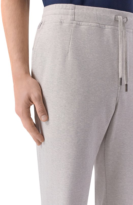 Хлопковые брюки Capobianco 20M704.JC00. Серый  20M704.JC00. Фото 5