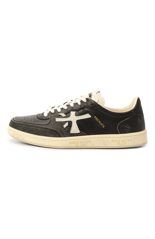 Кожаные кеды Bskt Clay Premiata BSKTCLAY/VAR 7265 Чёрный  BSKTCLAY/VAR 7265 Фото 4