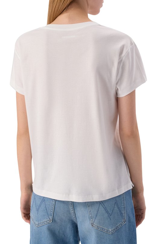 Хлопковая футболка Zadig and Voltaire JWTS02769 Белый  JWTS02769 Фото 4