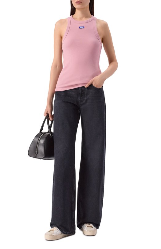 Хлопковая майка HUGO Blue 50508857 Розовый  50508857 Фото 2