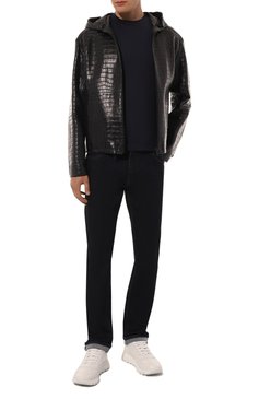 Мужские кроссовки из кожи каймана PRADA белого цвета, арт. 4E3388-3EA5-F0009 | Фото 2 (Подошва: Массивная; Материал сплава: Проставлено; Материал внешний: Экзотическая кожа, Натуральная кожа; Драгоценные камни: Проставлено; Материал утеплителя: Без утеплителя; Стили: Классический; Кросс-КТ: Низкие)