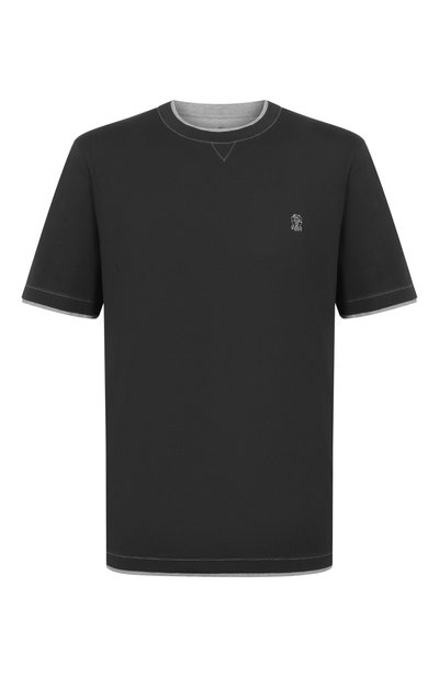 Мужская хлопковая футболка BRUNELLO CUCINELLI, арт. M0B137451W