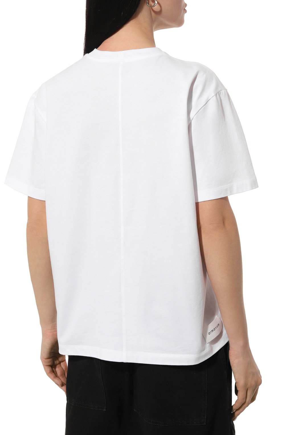 Хлопковая футболка ARMARIUM белого цвета по цене 27950 руб., арт. ARMFWTS01/JE01, фото 4 Хлопковая футболка ARMARIUM, арт. ARMFWTS01/JE01, фото 4