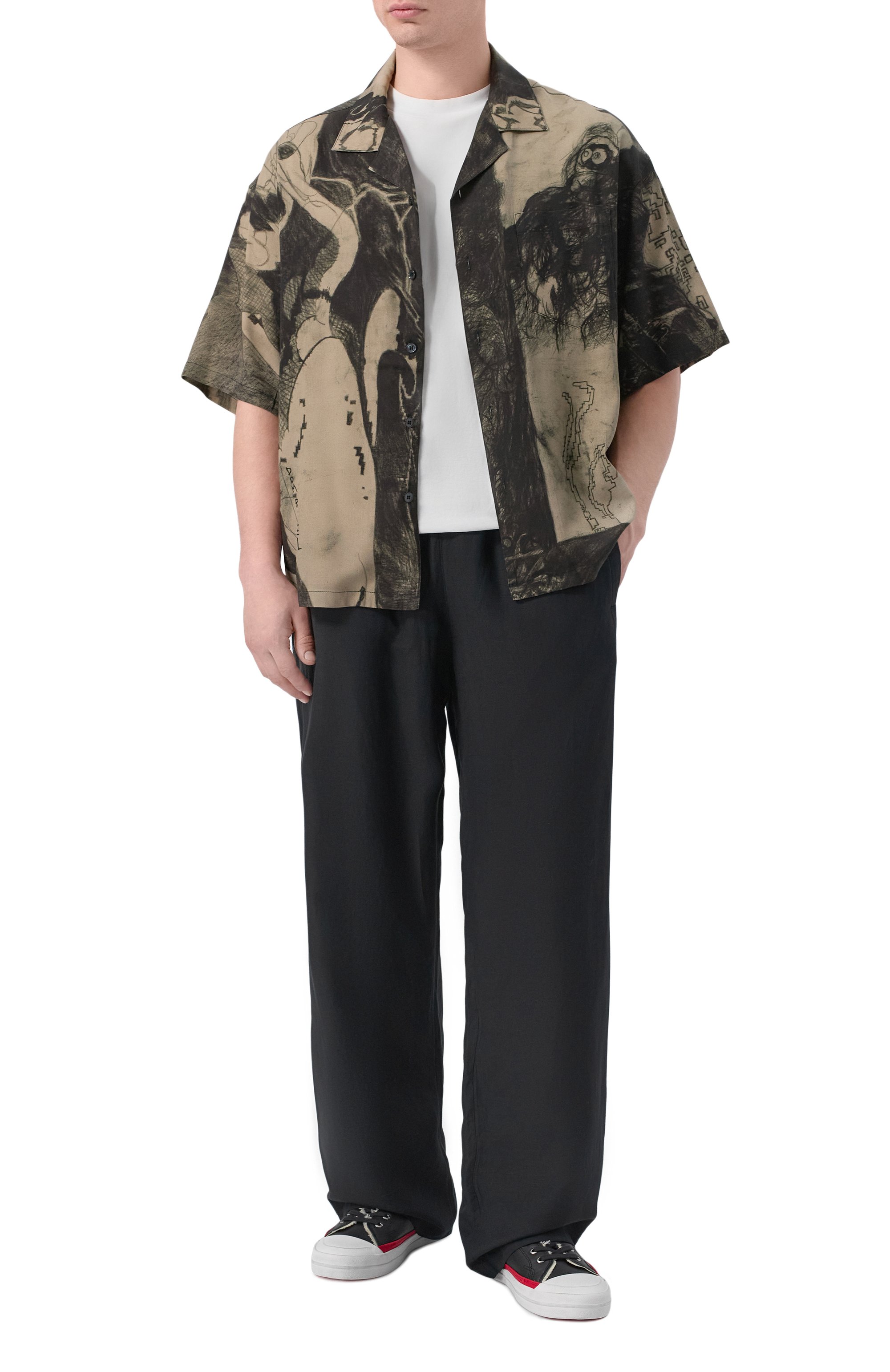 Рубашка из вискозы DOMREBEL, арт. M EXTR0VERT/CAMP C0LLAR SHIRT, фото 2