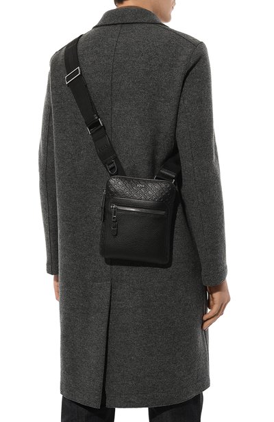 Кожаная сумка BOSS черного цвета по цене 29400 руб., арт. 50503795, фото 2 Кожаная сумка BOSS, арт. 50503795, фото 2