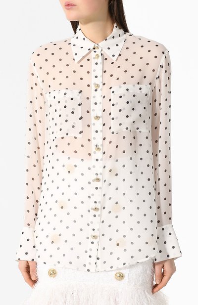 Шелковая рубашка BALMAIN, арт. TF12654/I334, фото 3