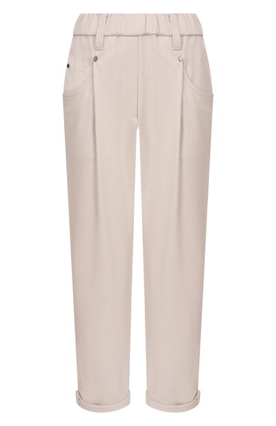Женские хлопковые брюки BRUNELLO CUCINELLI, арт. MA126P8417