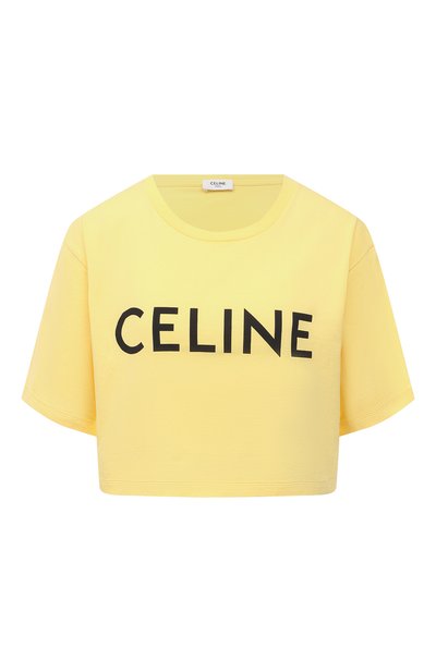Женская хлопковая футболка CELINE, арт. 2X761671Q