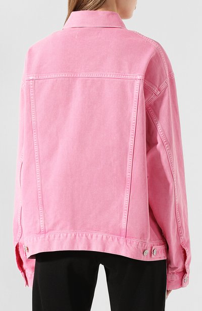 Джинсовая куртка BALENCIAGA розового цвета по цене 135000 руб., арт. 594386/TEW37, фото 4 Джинсовая куртка BALENCIAGA, арт. 594386/TEW37, фото 4