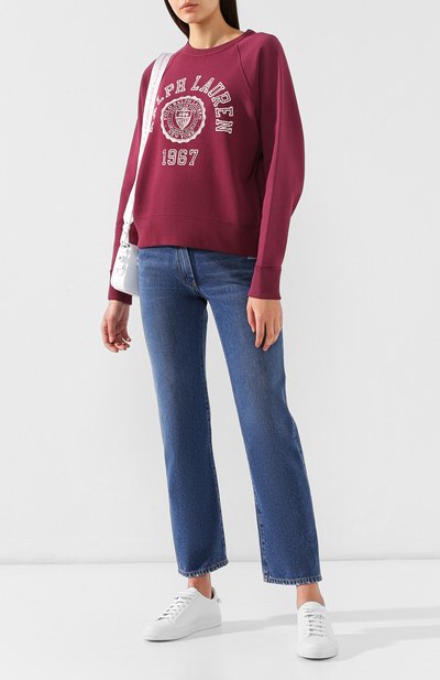 Хлопковый пуловер POLO RALPH LAUREN красного цвета по цене 18800 руб., арт. 211717899, фото 2 Хлопковый пуловер POLO RALPH LAUREN, арт. 211717899, фото 2