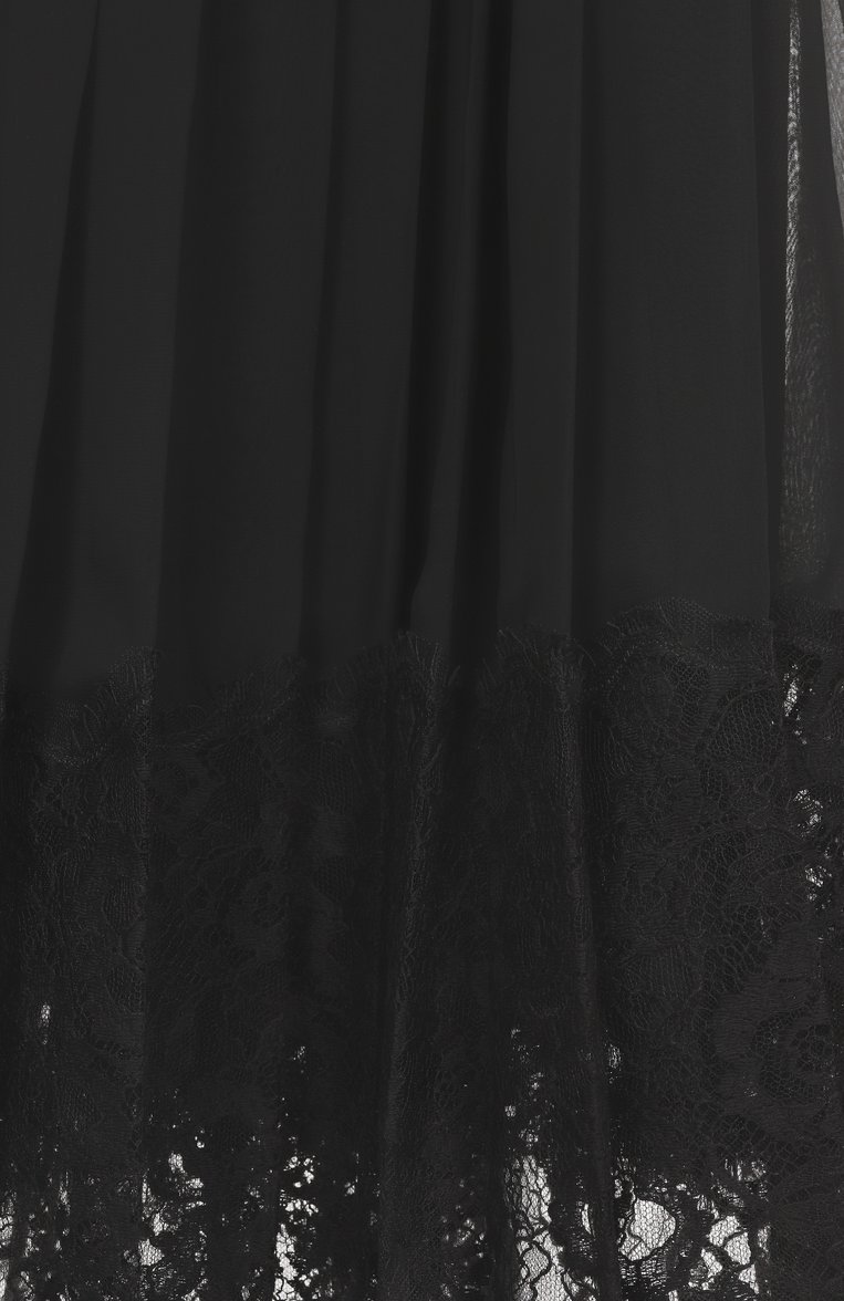 Женская плиссированная юбка DOLCE & GABBANA черного цвета, арт. F4BFTT/FUSNW | Фото 6 (Длина Ж (юбки, платья, шорты): Миди; Материал внешний: Синтетический материал; Стили: Готика; Женское Кросс-КТ: юбка-плиссе; Размерность: Идёт в размер; Автоматизация состава: Проставлено; Автоматизация ТО: Проставлено)