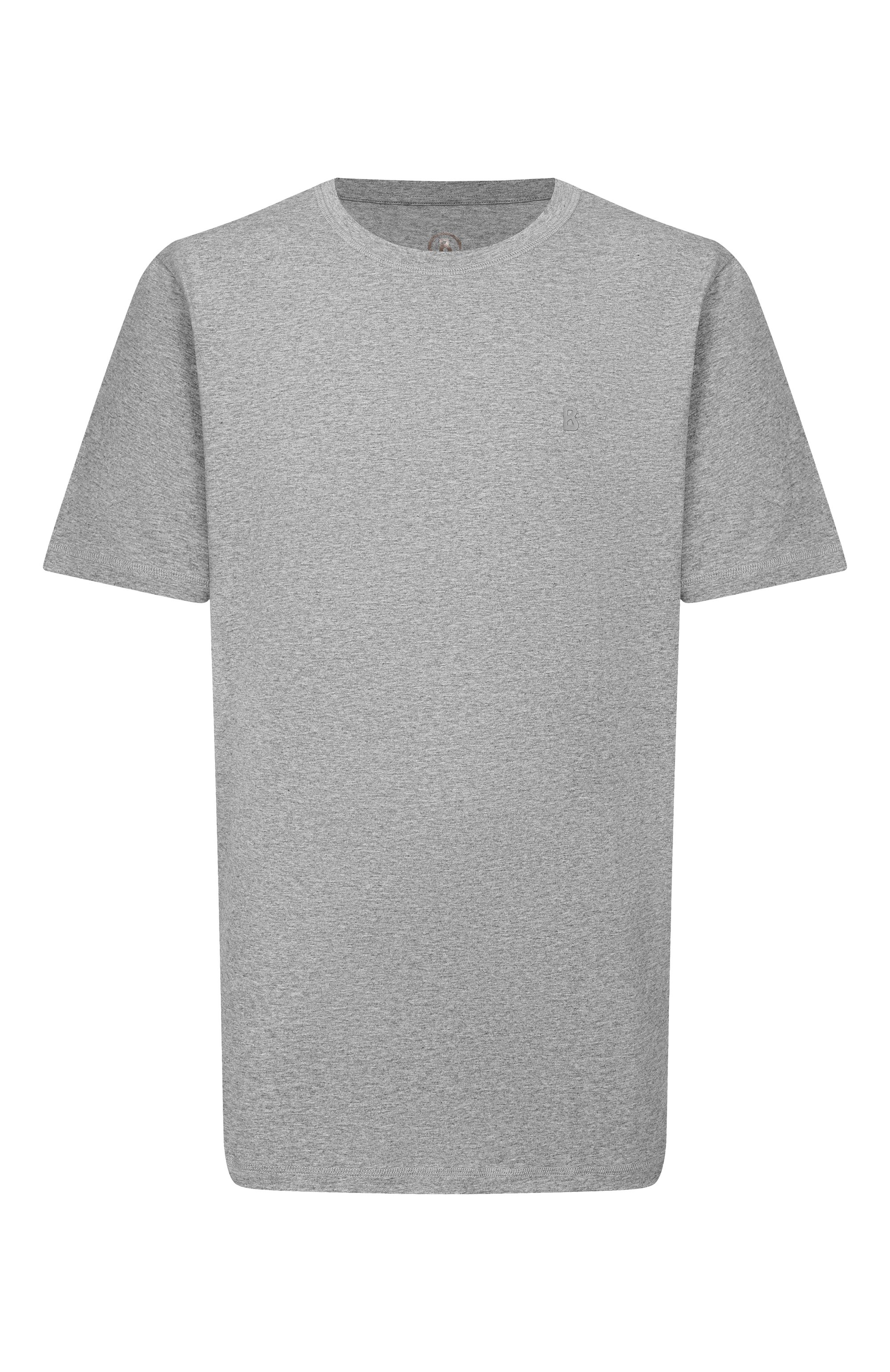 Хлопковая футболка BOGNER серого цвета по цене 11600 руб., арт. 58446604_1, фото 1 Хлопковая футболка BOGNER, арт. 58446604_1, фото 1