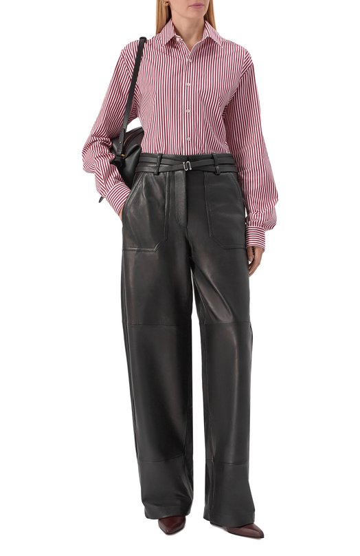 Брюки из экокожи Sportmax GARB0 Чёрный  GARB0 Фото 2