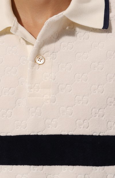 Хлопковое поло GUCCI, арт. 768615/XJF4E, фото 5