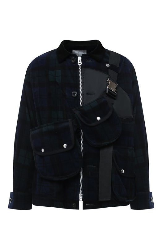 

Хлопковая рубашка Sacai, Разноцветный