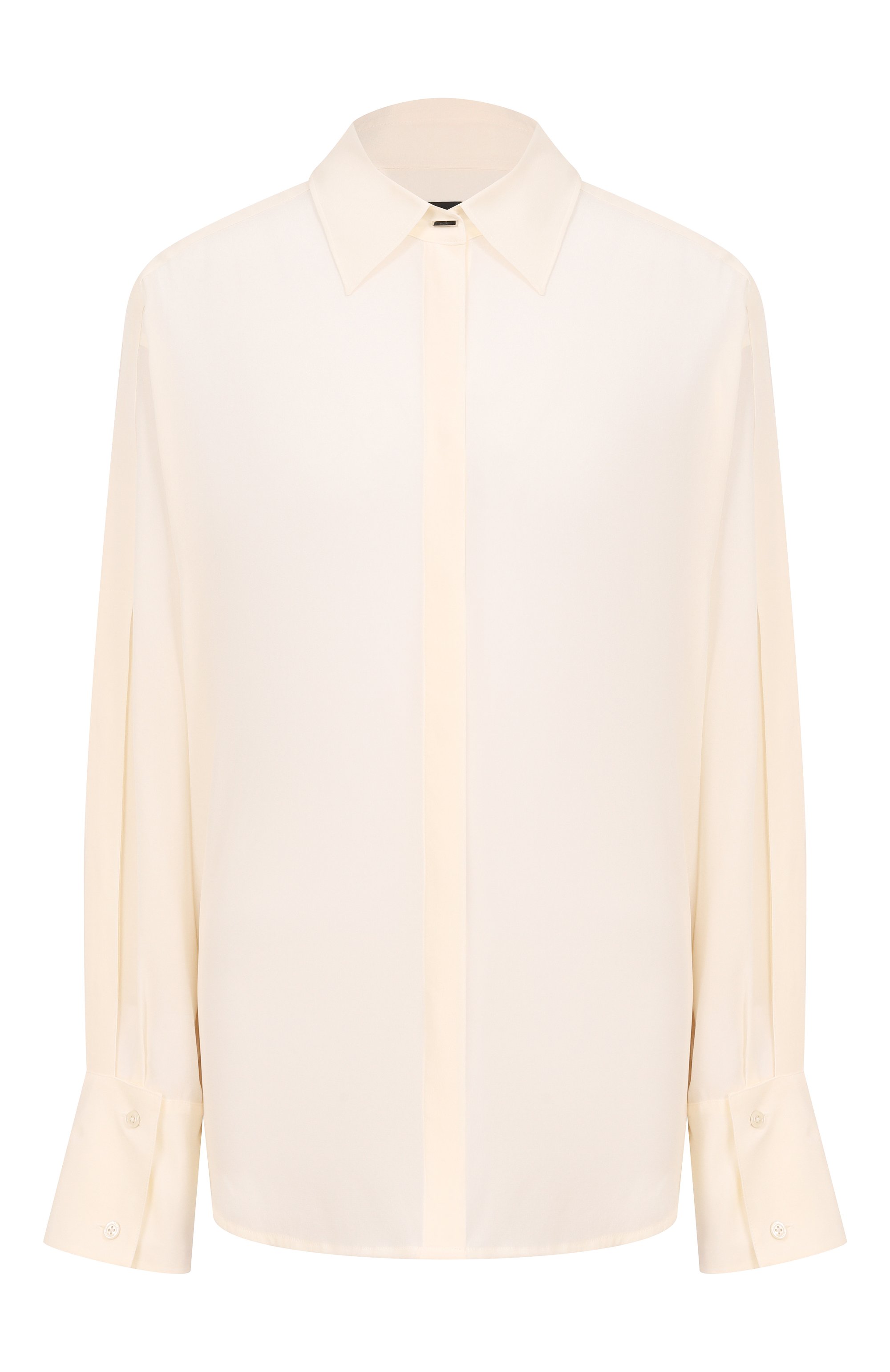 Шелковая блузка BOSS кремового цвета по цене 35950 руб., арт. 50551961, фото 1 Шелковая блузка BOSS, арт. 50551961, фото 1
