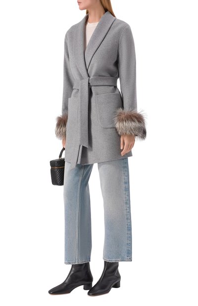 Кожаные ботильоны LE MONDE BERYL, арт. CAR-LEA-BLA, фото 3