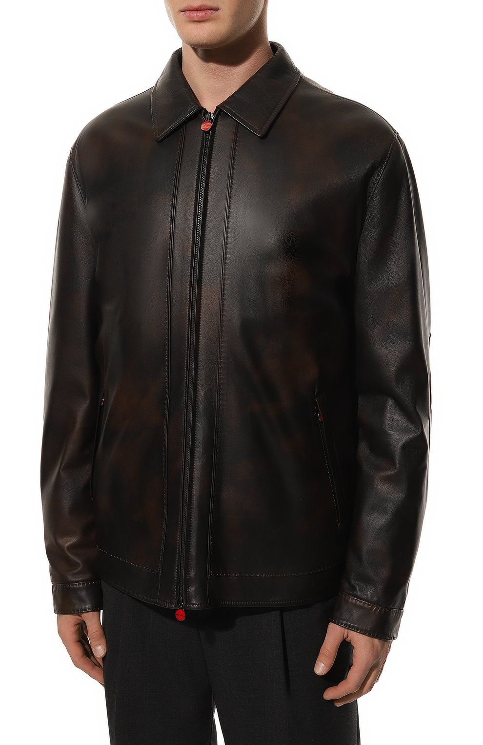 Кожаная куртка KITON, арт. UW0141B/N79, фото 3