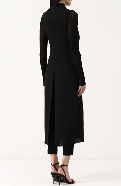 Однотонный приталенный жилет ISABEL BENENATO черного цвета по цене 127500 руб., арт. WW03RS18, фото 4 Однотонный приталенный жилет ISABEL BENENATO, арт. WW03RS18, фото 4