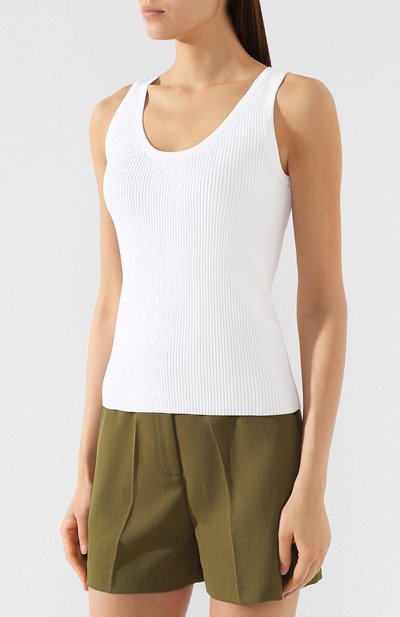 Топ из вискозы MICHAEL MICHAEL KORS белого цвета по цене 7995 руб., арт. MS96NYL5ZV, фото 3 Топ из вискозы MICHAEL MICHAEL KORS, арт. MS96NYL5ZV, фото 3