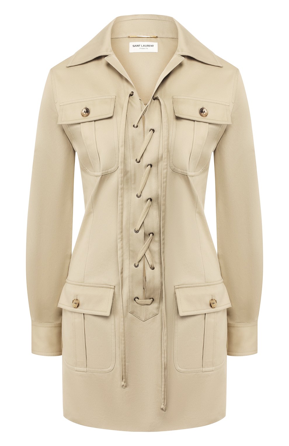 Хлопковое платье SAINT LAURENT, арт. 608459/Y3A41, фото 1