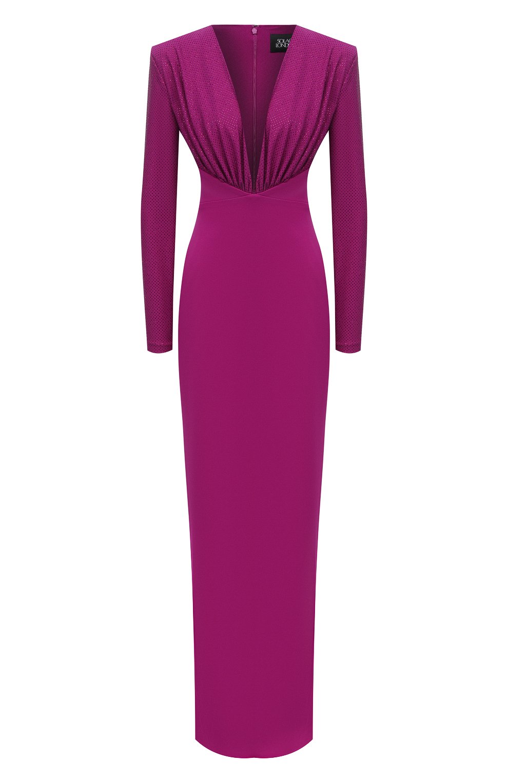 Платье SOLACE LONDON фиолетового цвета по цене 59650 руб., арт. 0S29024, фото 1 Платье SOLACE LONDON, арт. 0S29024, фото 1