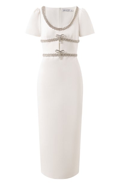 Платье с отделкой стразами SELF-PORTRAIT, арт. PF24-161M-W, фото 1