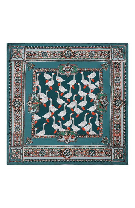 Шелковый платок Show Radical Chic 444061.07.02 Голубой  444061.07.02 Фото 5