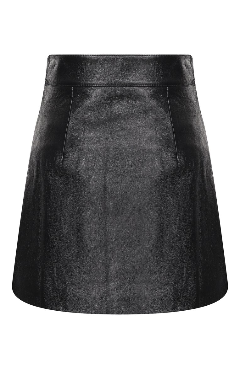 Кожаная юбка MIU MIU, арт. MPD592-1SNT-F0002, фото 2