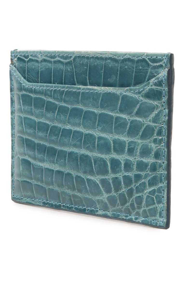 Кожаный футляр для кредитных карт из крокодила PRADA, арт. 1M0208-0Y7-F0215, фото 2