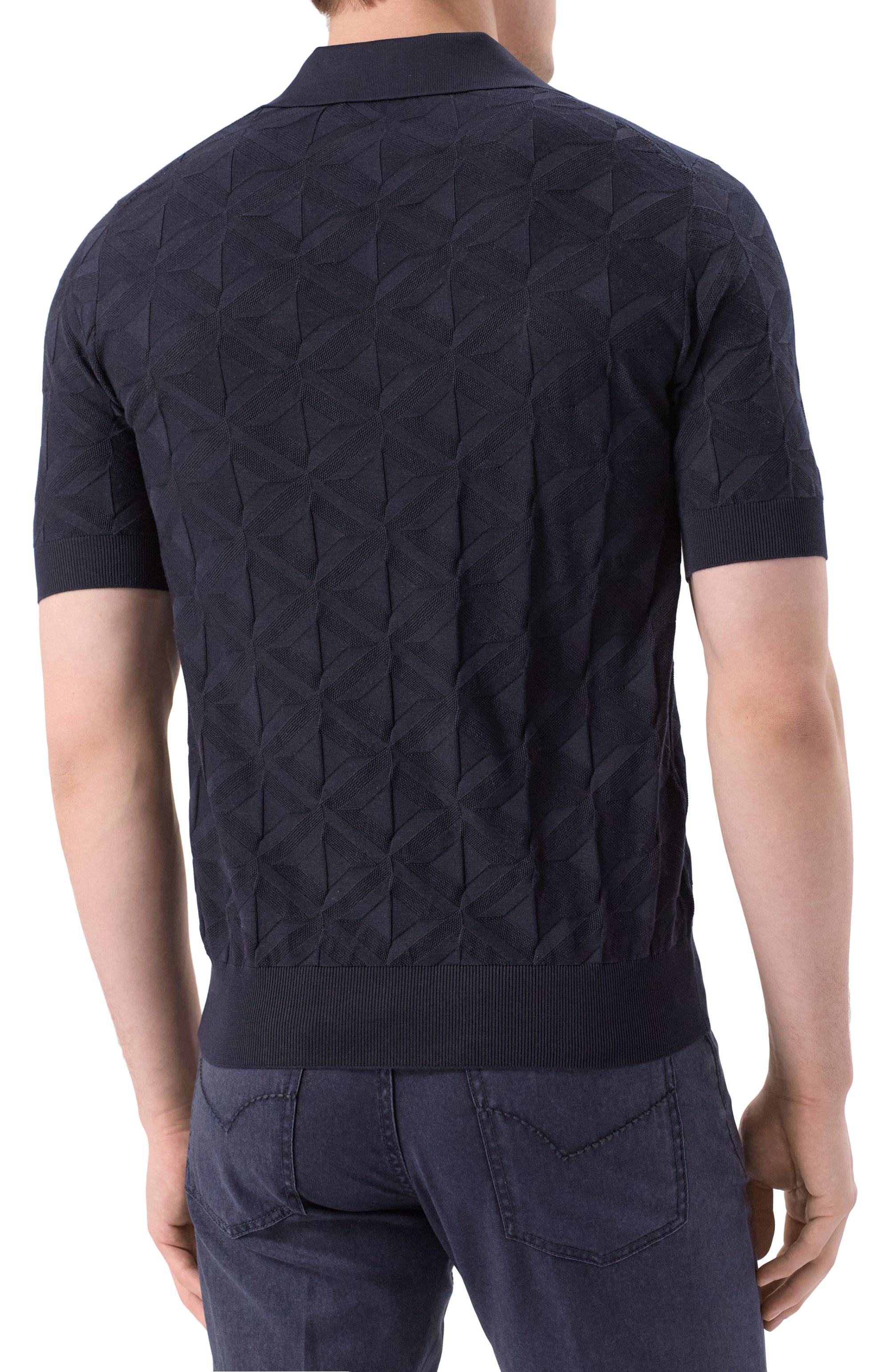 Шелковое поло DOLCE & GABBANA, арт. GXZ56Z/JBSLG, фото 4