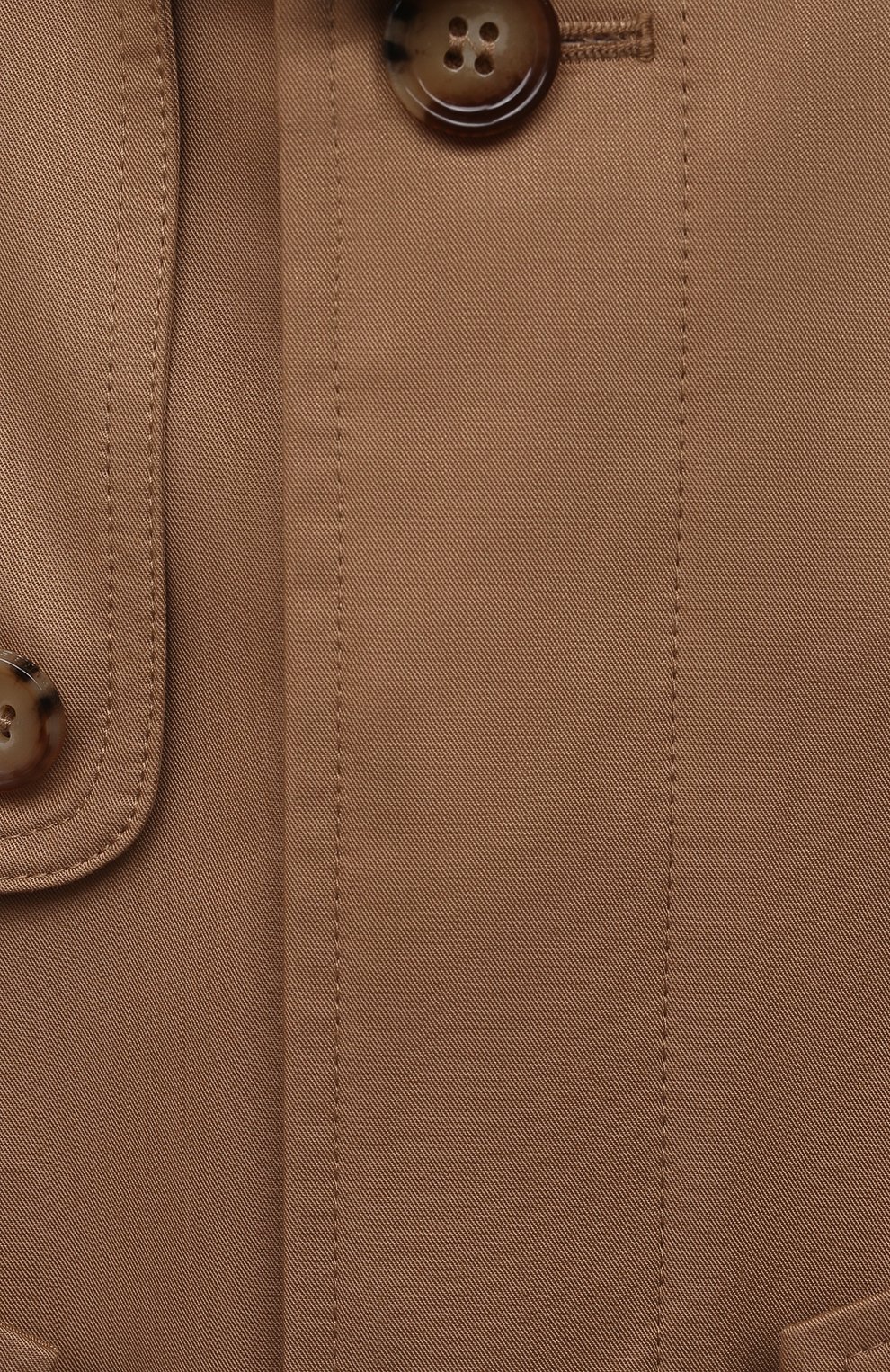 Хлопковый плащ с капюшоном BURBERRY, арт. 8040936, фото 3